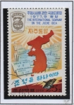 Stamps North Korea -  Seminario Internacional sobre l' Idea Juche: Mapa d' Corea