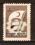 Stamps : Asia : Turkey :  Globo y Bandera
