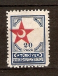 Stamps : Asia : Turkey :  Estrella y Media luna