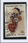 Sellos de Asia - Corea del norte -  Festival d' Estudiantes: Chica