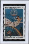 Stamps North Korea -  Festival d' Estudiantes: Hadas y arco Iris