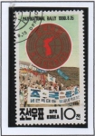 Stamps North Korea -  Pan-Rally Nacional Por la Paz