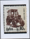 Sellos del Mundo : Asia : Corea_del_norte : Tractor Chollima 80