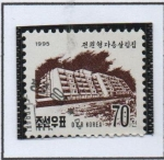 Stamps North Korea -  Edificios: Apartamentos d' Campo