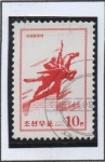 Sellos de Asia - Corea del norte -  Estatua Chollima