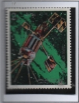 Stamps North Korea -  Dia d' vuelo Espacial: Satelite