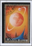 Stamps North Korea -  Sputnik y Tierra