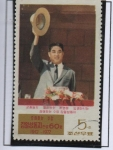 Stamps North Korea -  Retratos d' Kim II Sung: Saludando