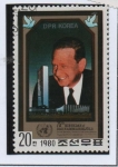 Stamps North Korea -  Dag Hammarskjold (1905-1961)