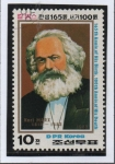 Stamps North Korea -  Karl Marx
