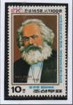 Sellos de Asia - Corea del norte -  Karl Marx