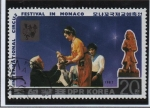 Stamps North Korea -  Circo: Artistas Coreamos recibiendo Premio