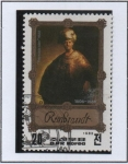 Stamps North Korea -  Pinturas d' Rembrandt: Noble Eslava