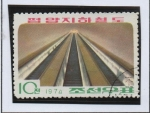 Stamps North Korea -  Metro: Escaleras Mecanicas