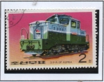 Stamps North Korea -  Locomotoras: Pulgungi Diesel