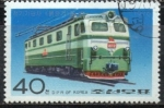 Sellos de Asia - Corea del norte -  Locomotoras: Pulgungi eléctrica