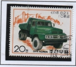 Stamps North Korea -  Camión Jaju 82-10-ton