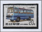 Sellos de Asia - Corea del norte -  Transportes: Bus, Pyongyang 86