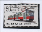 Stamps North Korea -  Transportes: Tranvía