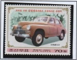 Stamps North Korea -  Coches usados por Kim II Sung: Pobeda