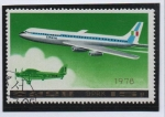 Sellos de Asia - Corea del norte -  Aviones d' Pasajeros: Douglas CD-8-63 y Savola Marchetti S-7