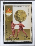 Stamps North Korea -  Ganadores, 21 d' Montreal: Oro Boxeo Ku Yong Jo