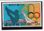 Stamps North Korea -  Juegos Olímpicos d' Montreal:  Nadador