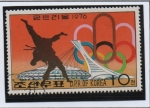 Stamps North Korea -  Juegos Olímpicos d' Montreal:  Judo