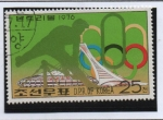 Stamps North Korea -  Juegos Olímpicos d' Montreal:  Gimnasta