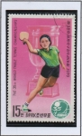 Sellos de Asia - Corea del norte -  Campeonato Mudial d' tenis d' masa. Individuales  Femeninos