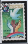 Stamps North Korea -  Festival Mundial d`l` Juventud: Manos diferentes Razas