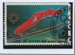 Stamps North Korea -  Juegos Olimpicos d' Invierno  Sarajevo: Salto d' esqui