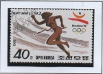 Stamps North Korea -  Barcelona'92 Pruebas Femeninas: Carrera d' 200 metros