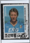 Stamps North Korea -  U.C.Sampdoria Campeón d' Futbol Italiano: Moreno Mannini