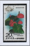 Stamps North Korea -  Flores : Flamingo lily