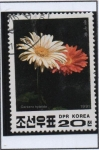 Stamps North Korea -  Flores: Gerbera