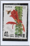 Sellos de Asia - Corea del norte -  Flores: Columnea gloriosa