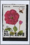 Stamps North Korea -  Flores: Ranunculus asisticus