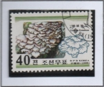 Stamps North Korea -  Hongos: Grifola frondosa