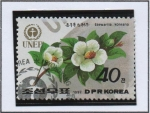 Stamps North Korea -  Dia mundial d' medio Ambiente: Stewartia Koreana