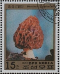 Stamps North Korea -  Setas y Minerales: Morchella esculenta