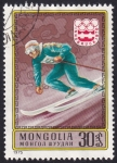 Sellos de Asia - Mongolia -  Esquí alpino