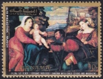 Stamps United Arab Emirates -  La Virgen con el Niño - Palma el Viejo