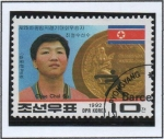 Stamps North Korea -  Oro norcoreanos en BACELONA'92: Choe Chol Su