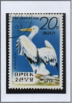 Stamps North Korea -  Pyongyang Zoo: Pelicanos