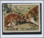 Sellos de Asia - Corea del norte -  Animales Salvajes: Zorros