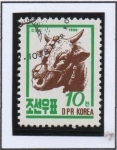 Stamps North Korea -  Animales d' Granja: Buey