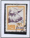 Sellos de Asia - Corea del norte -  Animales d' Granja: Cerdo