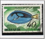 Stamps North Korea -  Peces: Cirujano Azul