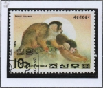 Sellos de Asia - Corea del norte -  Monos: Ardilla